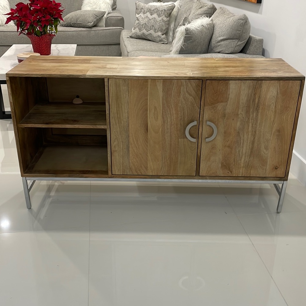 Real wood buffet table